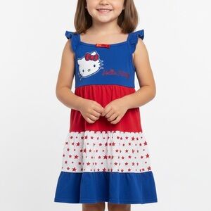 Sanrio Hello Kitty Blue and Red Star Dress